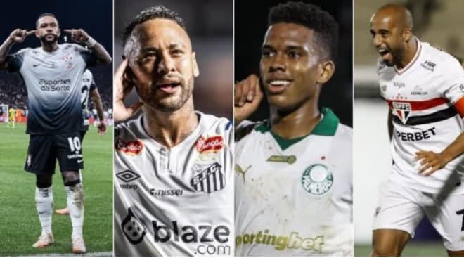 RECORD, R7.com e PlayPlus exibem Corinthians e Santos e Palmeiras e São Paulo