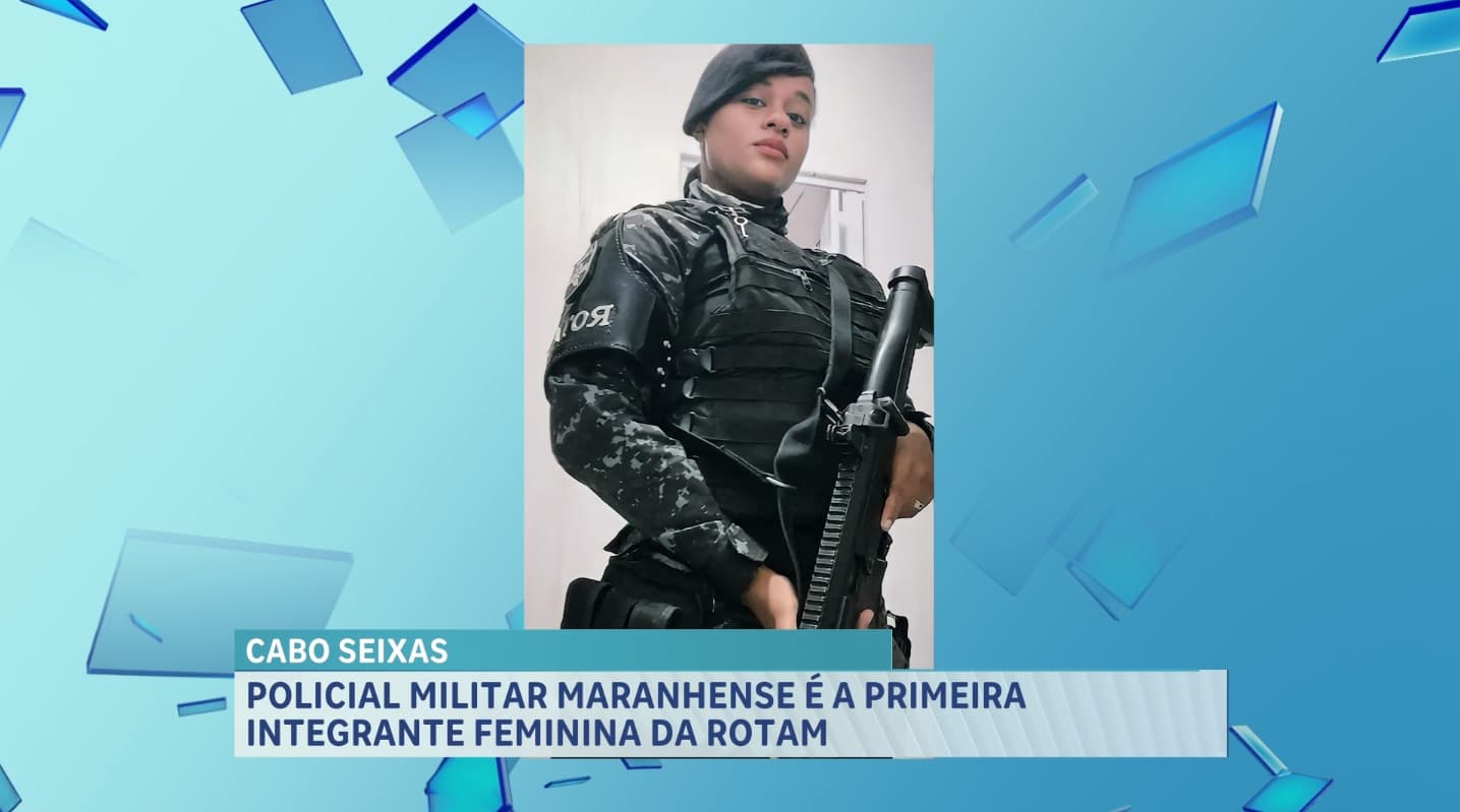 Cabo Amanda Vanylla é a primeira mulher formada no curso da Rotam no MA