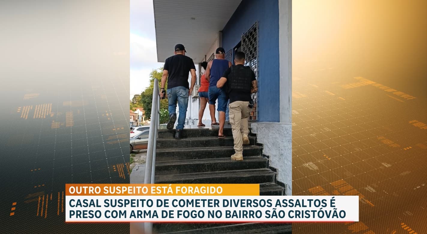 Casal é preso por suspeita de assaltar loja de veículos em São Luís