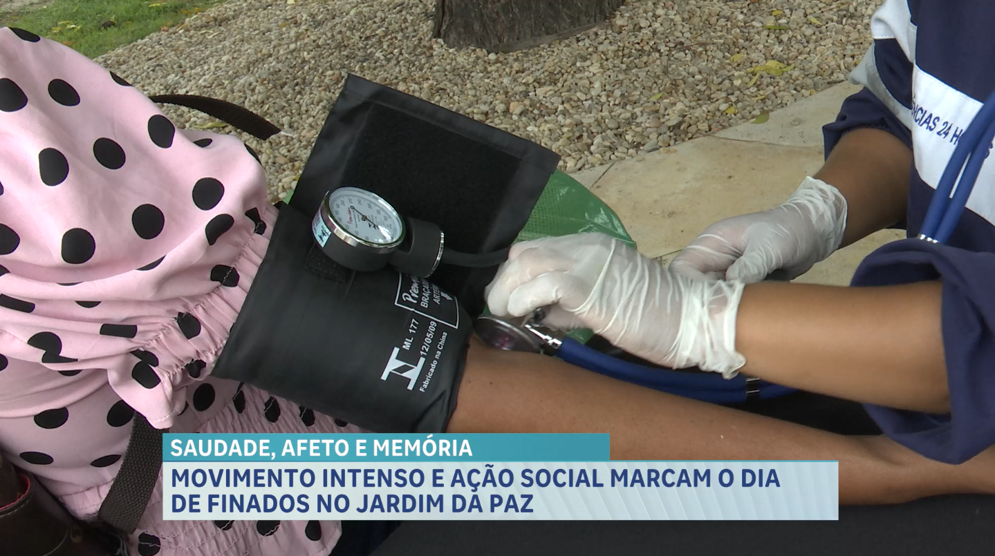 Movimento intenso e ação social marcam o Dia de Finados no Jardim da Paz