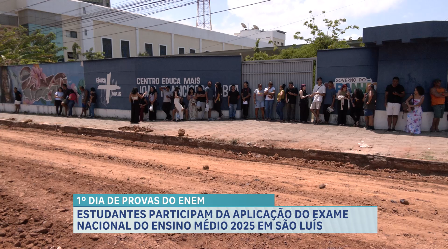 Participantes concluem primeiro dia do Enem 2025