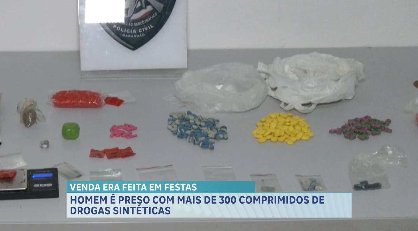 Suspeito de comercializar drogas sintéticas é preso no Olho D’água, em São Luís