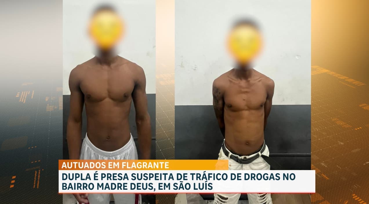 Polícia conduz dupla por suspeita de tráfico de drogas na Madre Deus