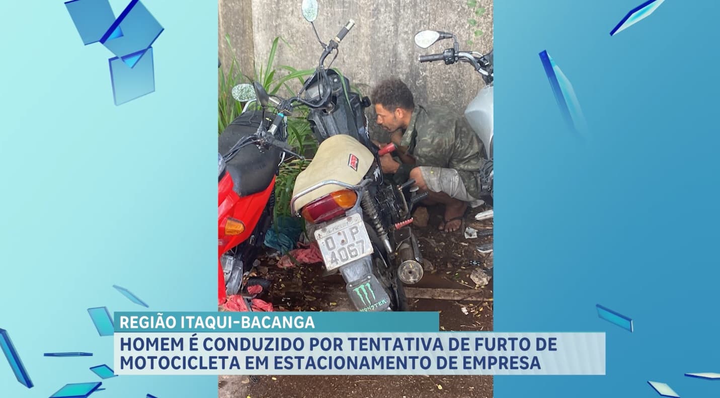 PM conduz homem por tentativa de furto a moto no Itaqui-Bacanga