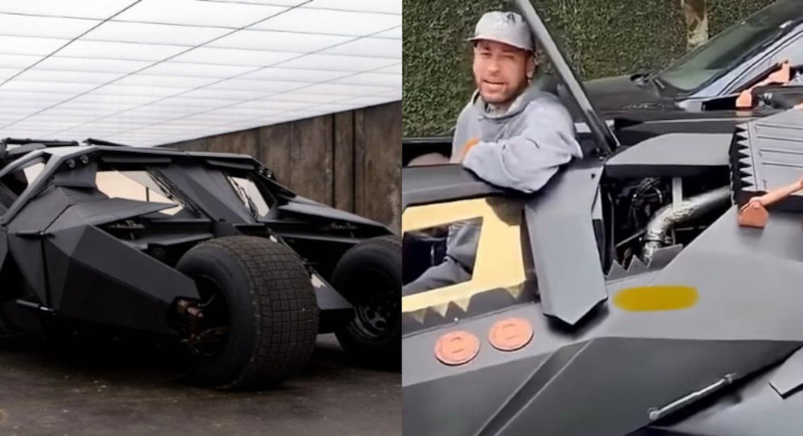 Batmóvel de Neymar custou seis vezes mais que carros usados nos filmes do Batman