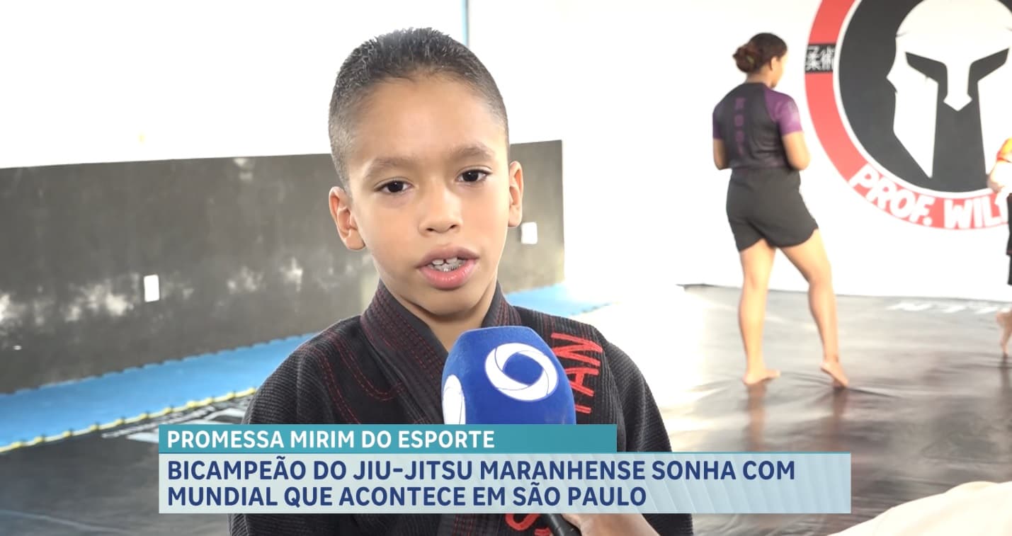 Maranhense de 10 anos é destaque no Jiu-jitsu e sonha com Mundial em São Paulo