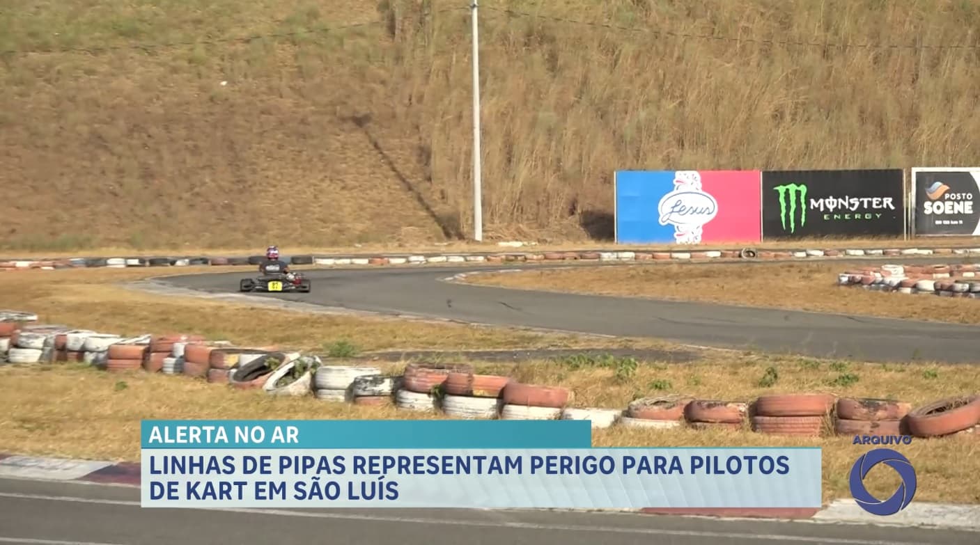Linhas de pipas representam perigo para pilotos de kart em São Luís