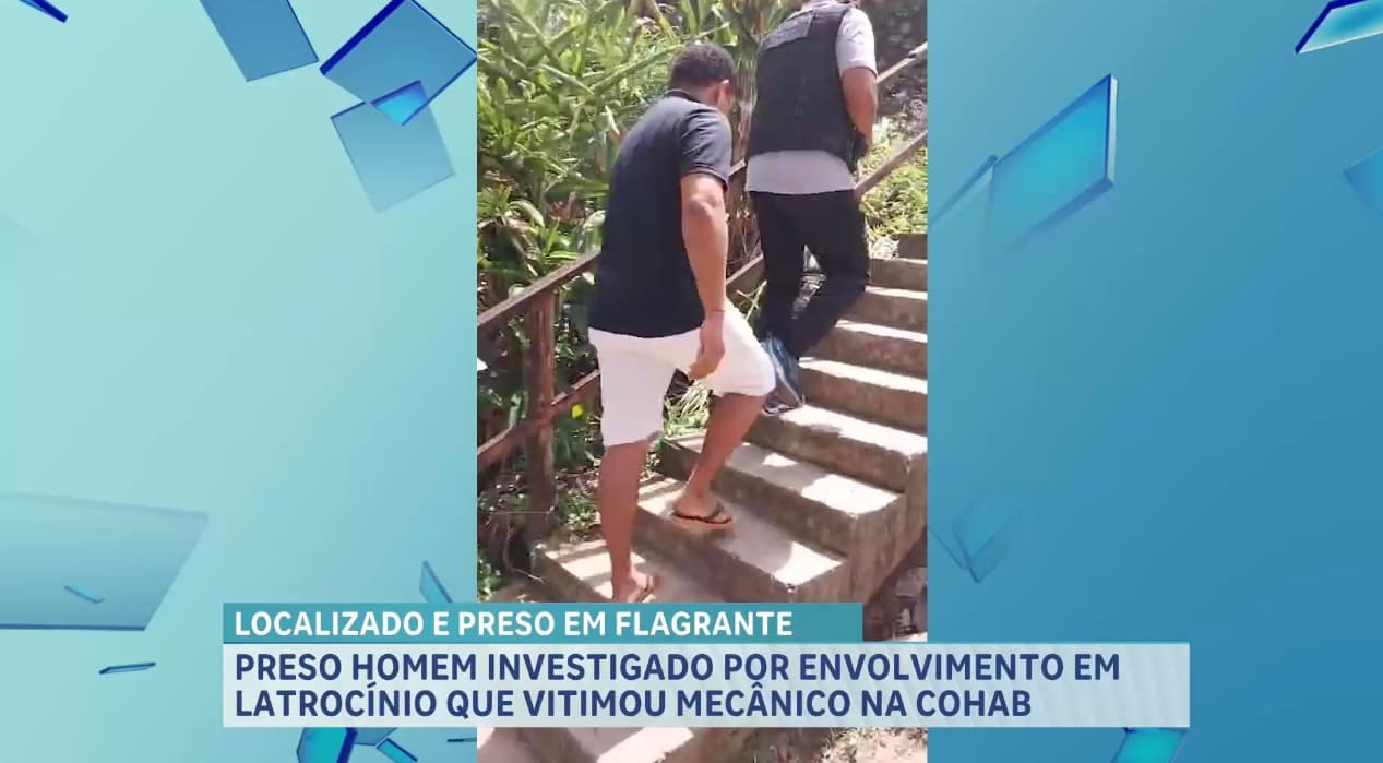 Polícia conduz suspeito de latrocínio na Cohab, em São Luís