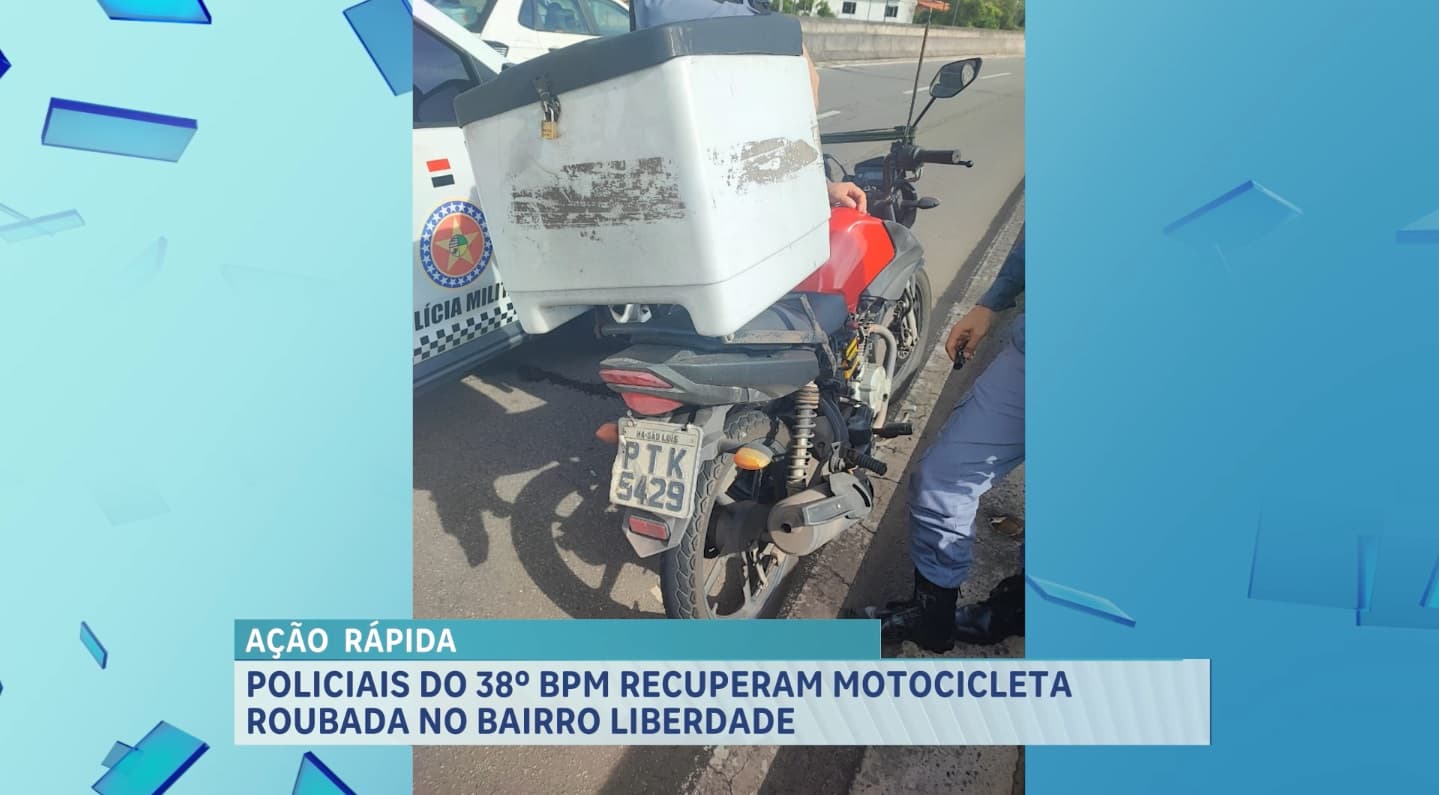 PM recupera moto roubada no Jardim Eldorado, em São Luís