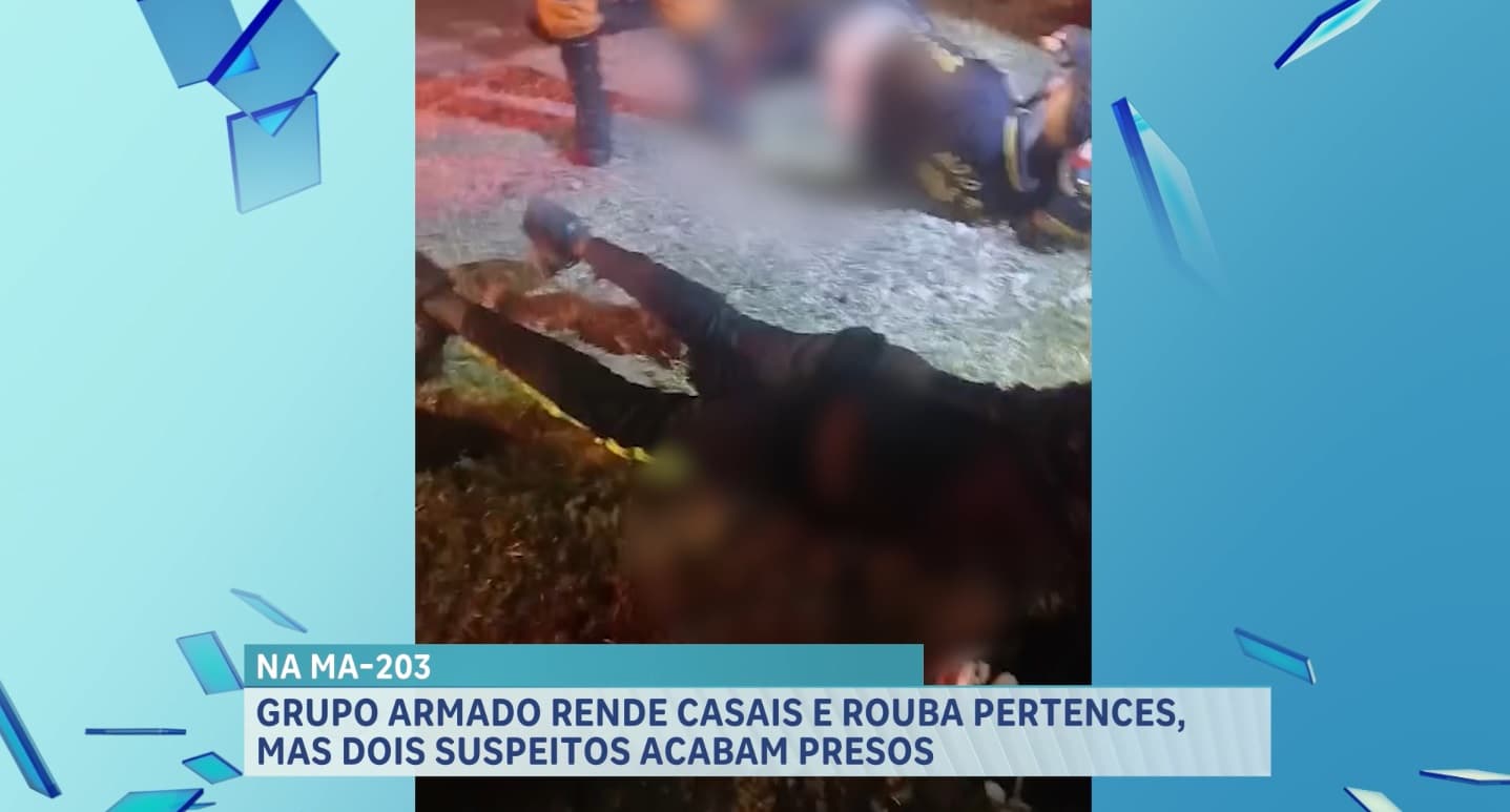 Presos suspeitos de assalto na MA-203, nas proximidades do elevado da Raposa