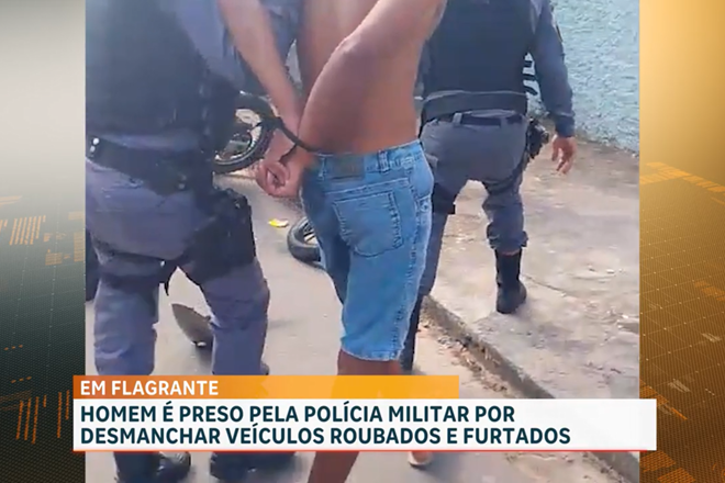 PM desarticula desmanche de motos e conduz suspeito na Vila Flamengo, em São Luís