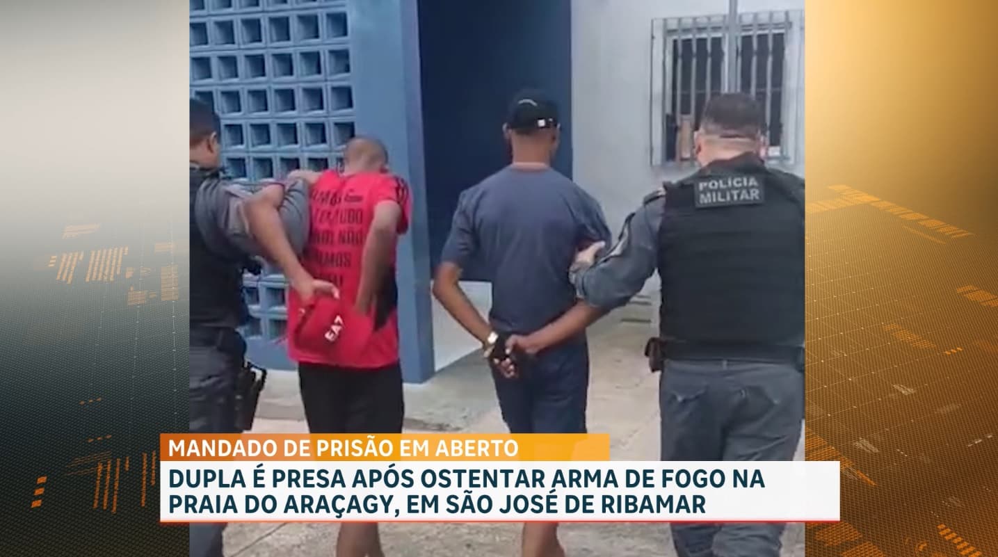 PM conduz suspeitos de ostentar arma de fogo e consumir drogas na Praia do Araçagy