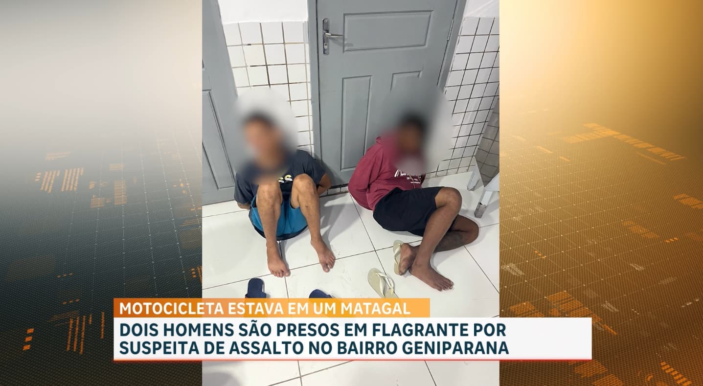 PM prende suspeitos de praticarem assaltos no bairro Geniparana, em São Luís
