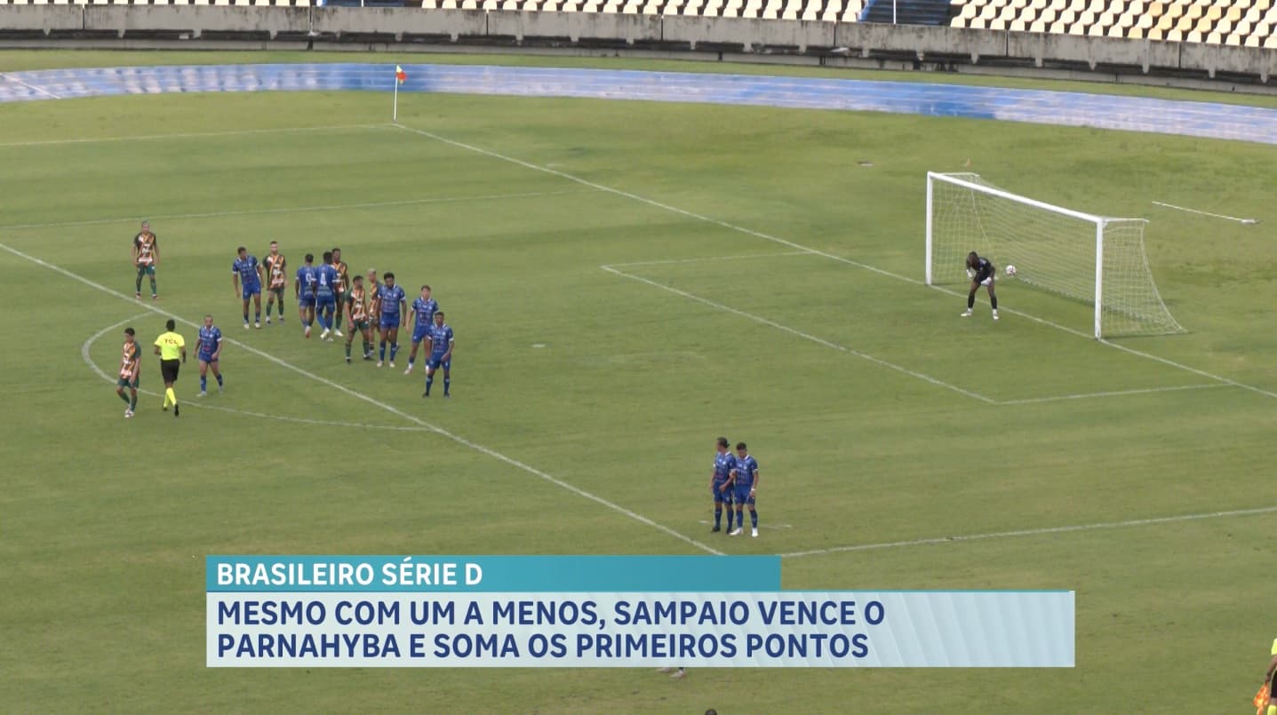 Sampaio vence Parnahyba e conquista primeira vitória na Série D