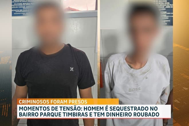 PM conduz suspeitos de sequestrar homem no Parque Timbira, em São Luís