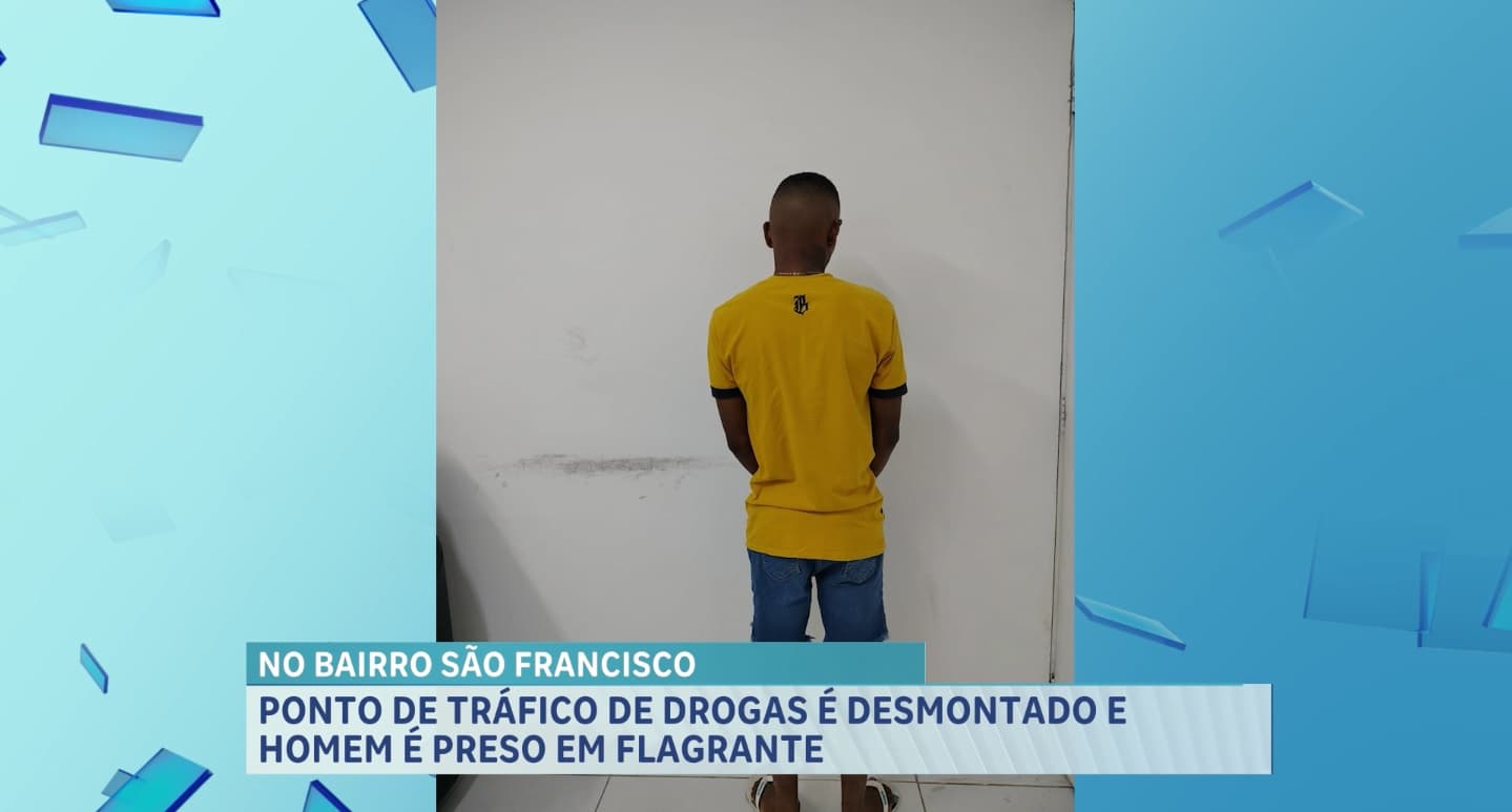 Polícia prende suspeito de tráfico de drogas no São Francisco, em São Luís