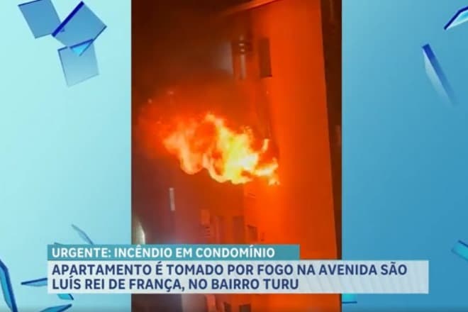 Incêndio atinge apartamento no Turu na madrugada desta sexta-feira (20)