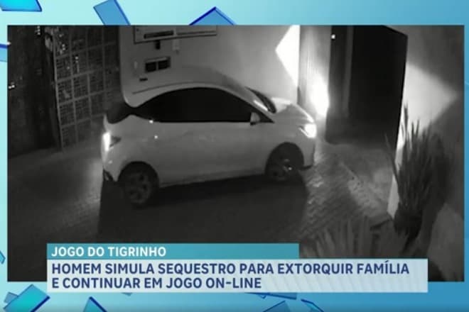 Homem simula sequestro para extorquir família e apostar no “Tigrinho”