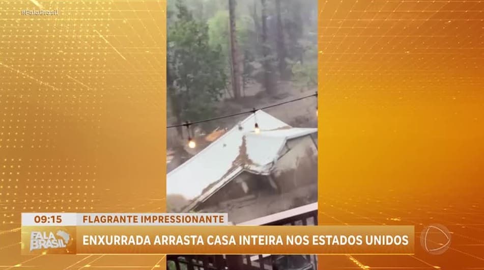 Casa é arrastada por enchente no Novo México (EUA); veja o vídeo