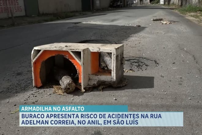 Buraco causa acidentes e preocupa moradores no bairro Anil, em São Luís