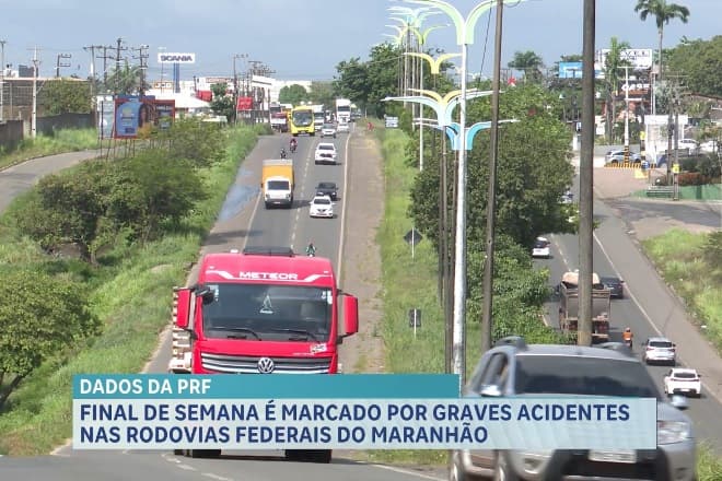 PRF registra nove acidentes e três mortes nas rodovias federais do Maranhão