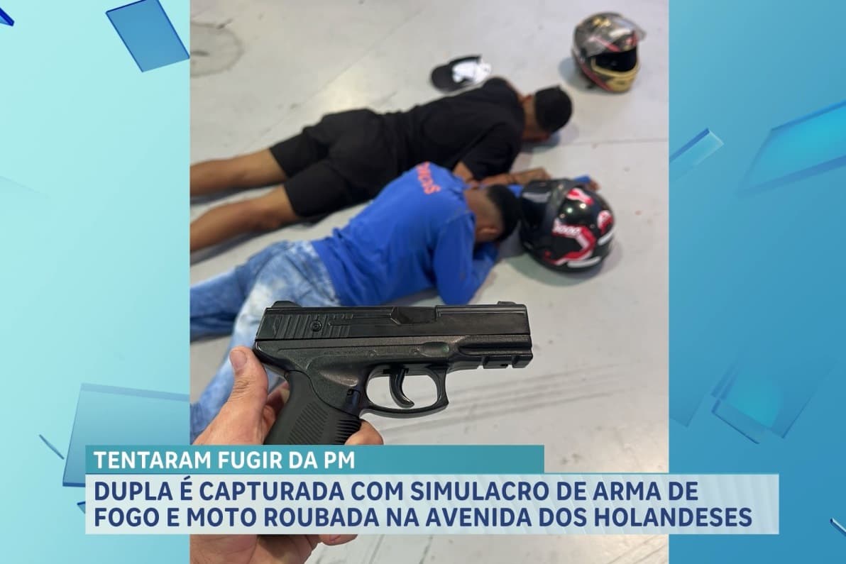 Dupla é detida após perseguição policial em São Luís