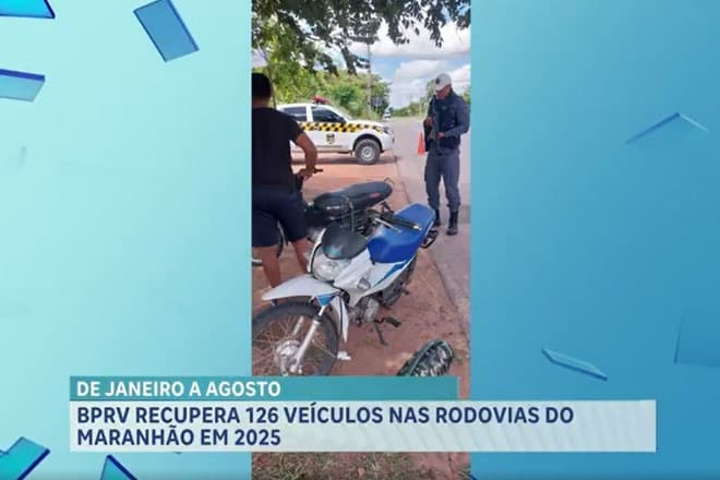 De janeiro a agosto, BPRV recupera 126 veículos nas rodovias do Maranhão em 2025
