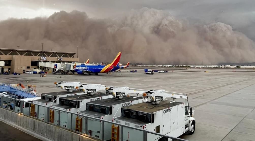 Tempestade de areia causa atrasos em mais de cem voos nos Estados Unidos
