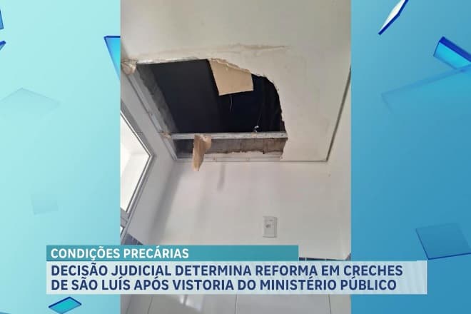 Decisão judicial determina reforma em creches de São Luís após vistoria do Ministério Público