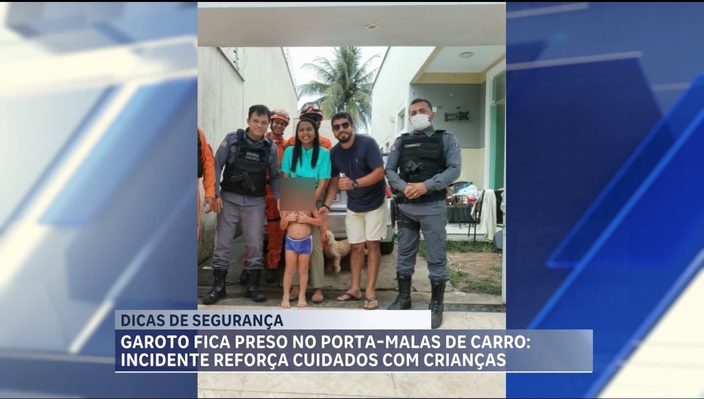 Corpo de Bombeiros alerta para cuidados com crianças em automóveis