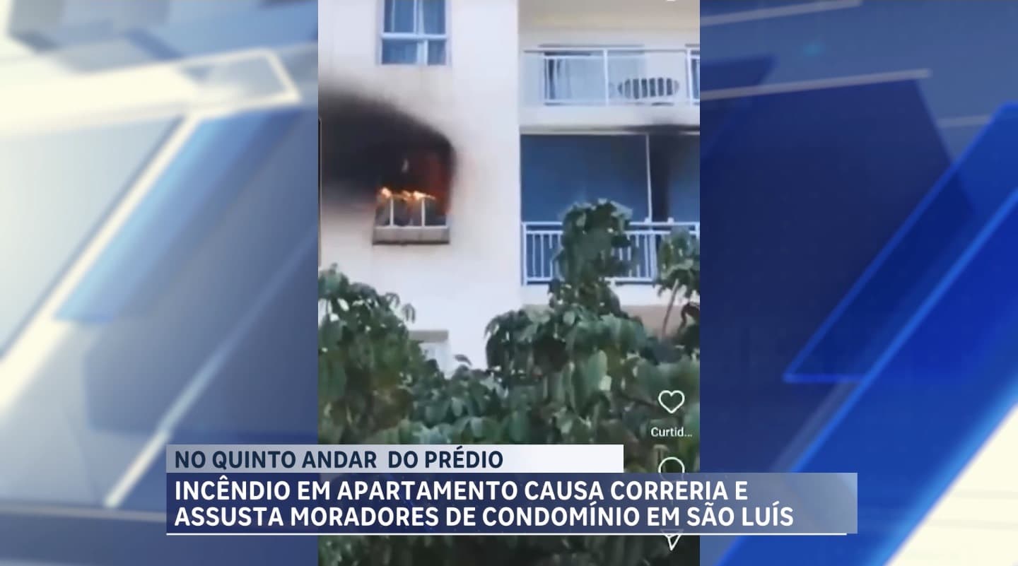 Apartamento é atingido por incêndio em condomínio de São Luís