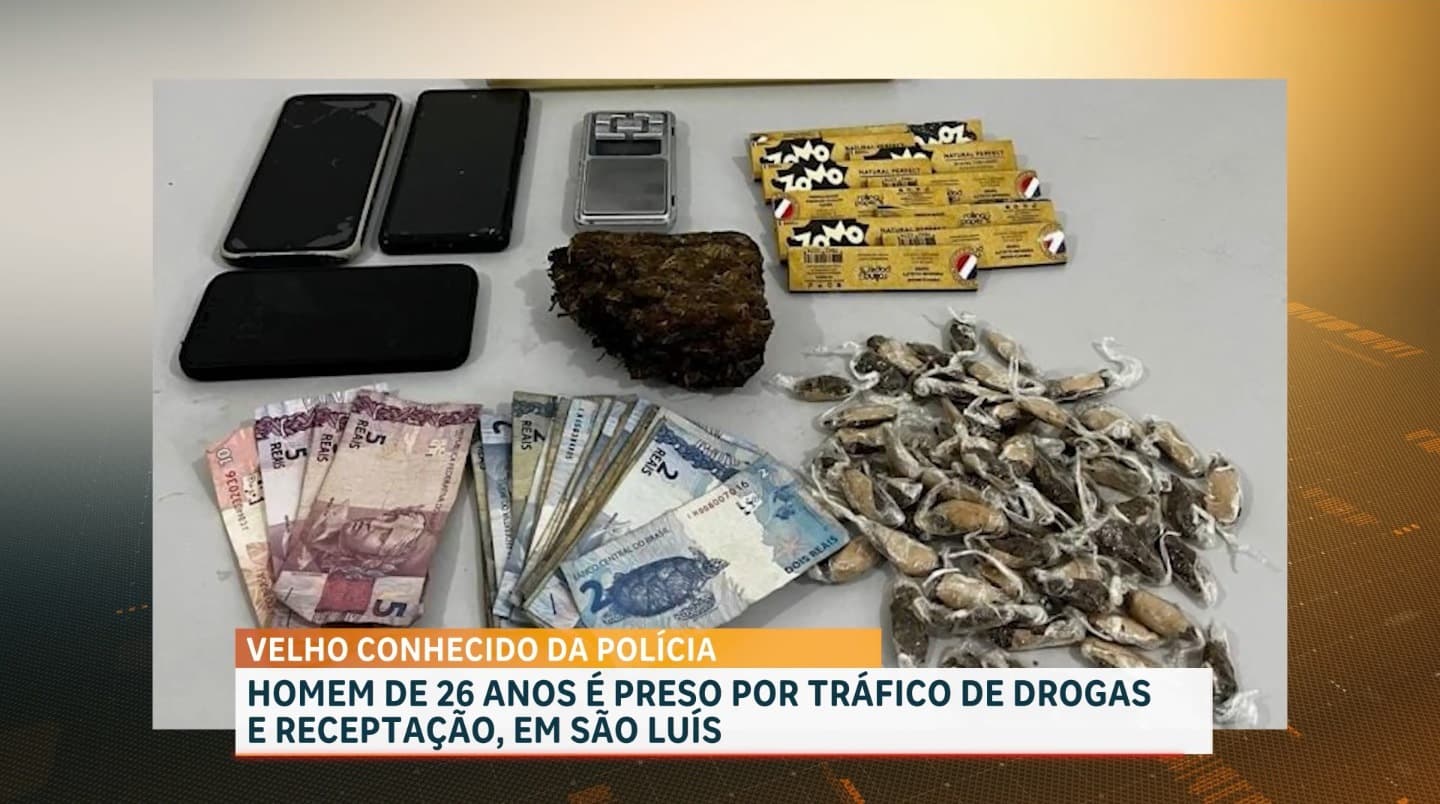 Dois homens são presos por tráfico de drogas em bairros de São Luís