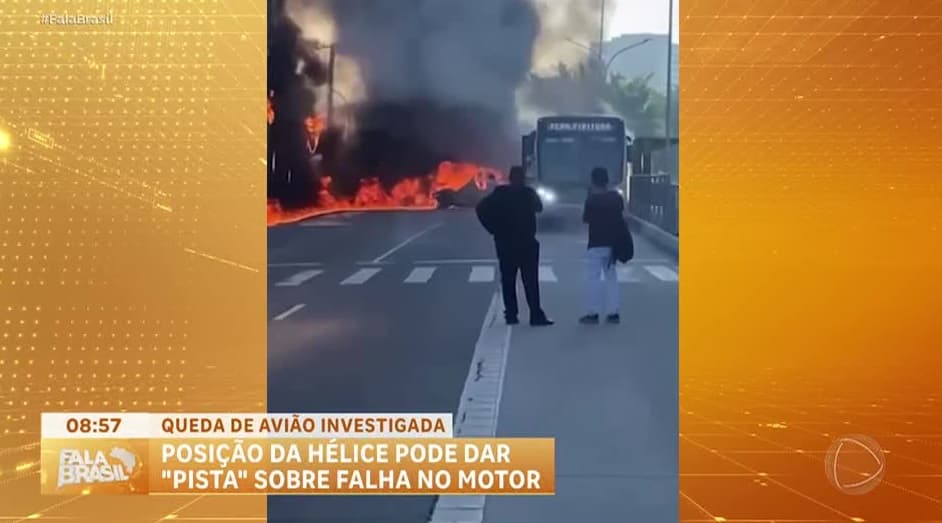 Posição da hélice dá pista sobre causa da queda de avião em São Paulo