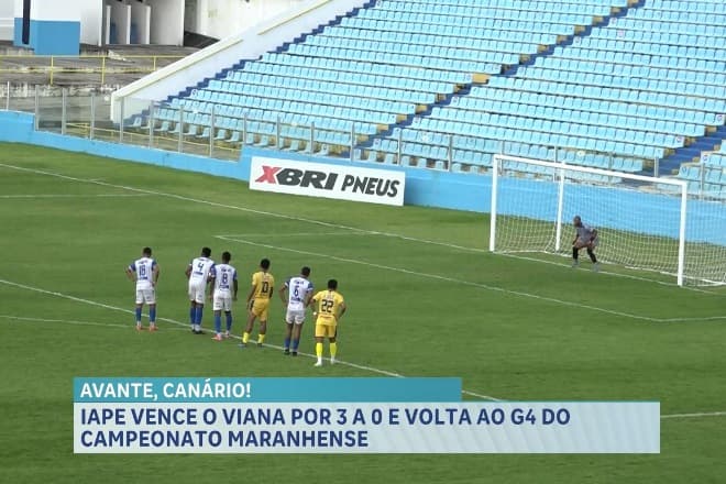 IAPE vence o Viana por 3 a 0 e volta ao G4 do Campeonato Maranhense