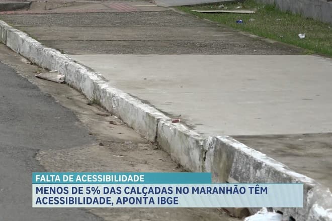 Maranhão tem uma das piores infraestruturas urbanas para acessibilidade, aponta IBGE