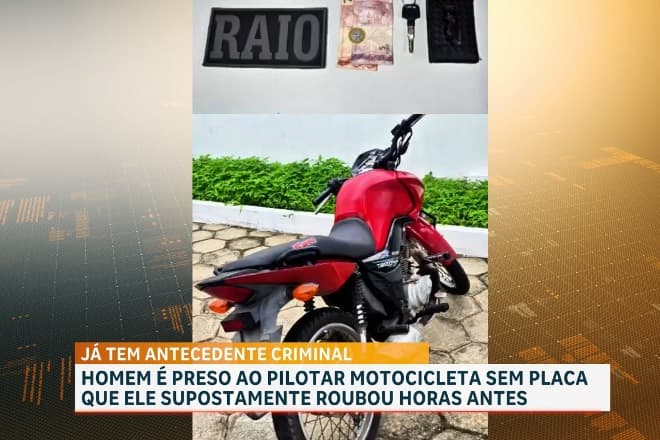 Preso suspeito de furtar motocicleta no Centro de São Luís