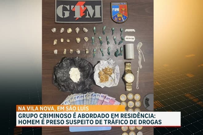 Preso suspeito de tráfico de drogas na Vila Nova, em São Luís
