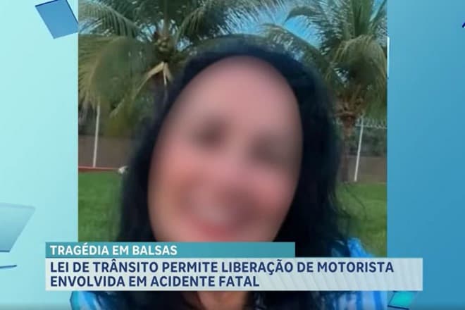 Lei de trânsito permite liberação de motorista envolvida em acidente fatal em Balsas