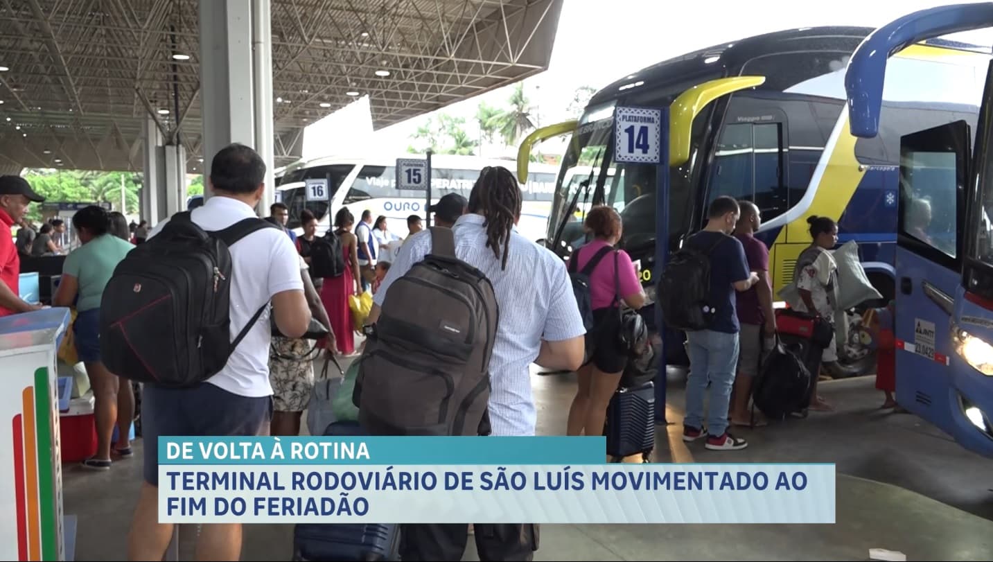 Terminal Rodoviário registra intenso fluxo de passageiros no último dia de folga prolongada