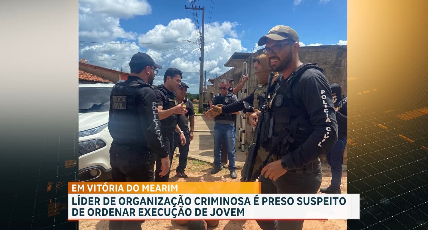 Preso suspeito de liderar organização criminosa em Vitória do Mearim, no MA