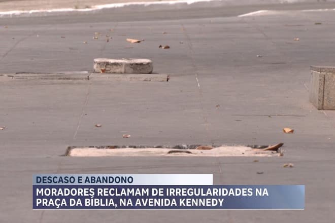 Praça da Bíblia no Centro de São Luís enfrenta problemas de manutenção
