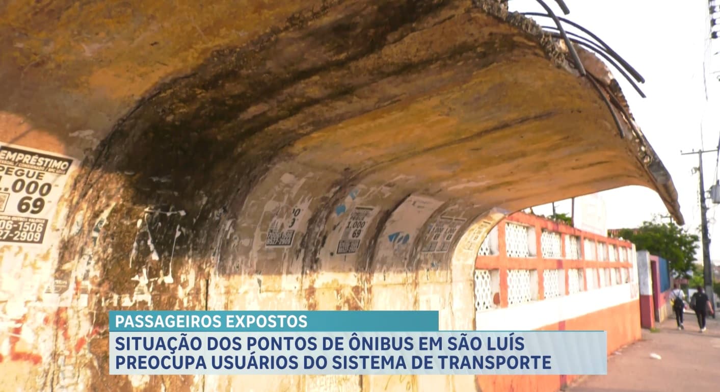 Situação dos pontos de ônibus em São Luís preocupa usuários do transporte coletivo