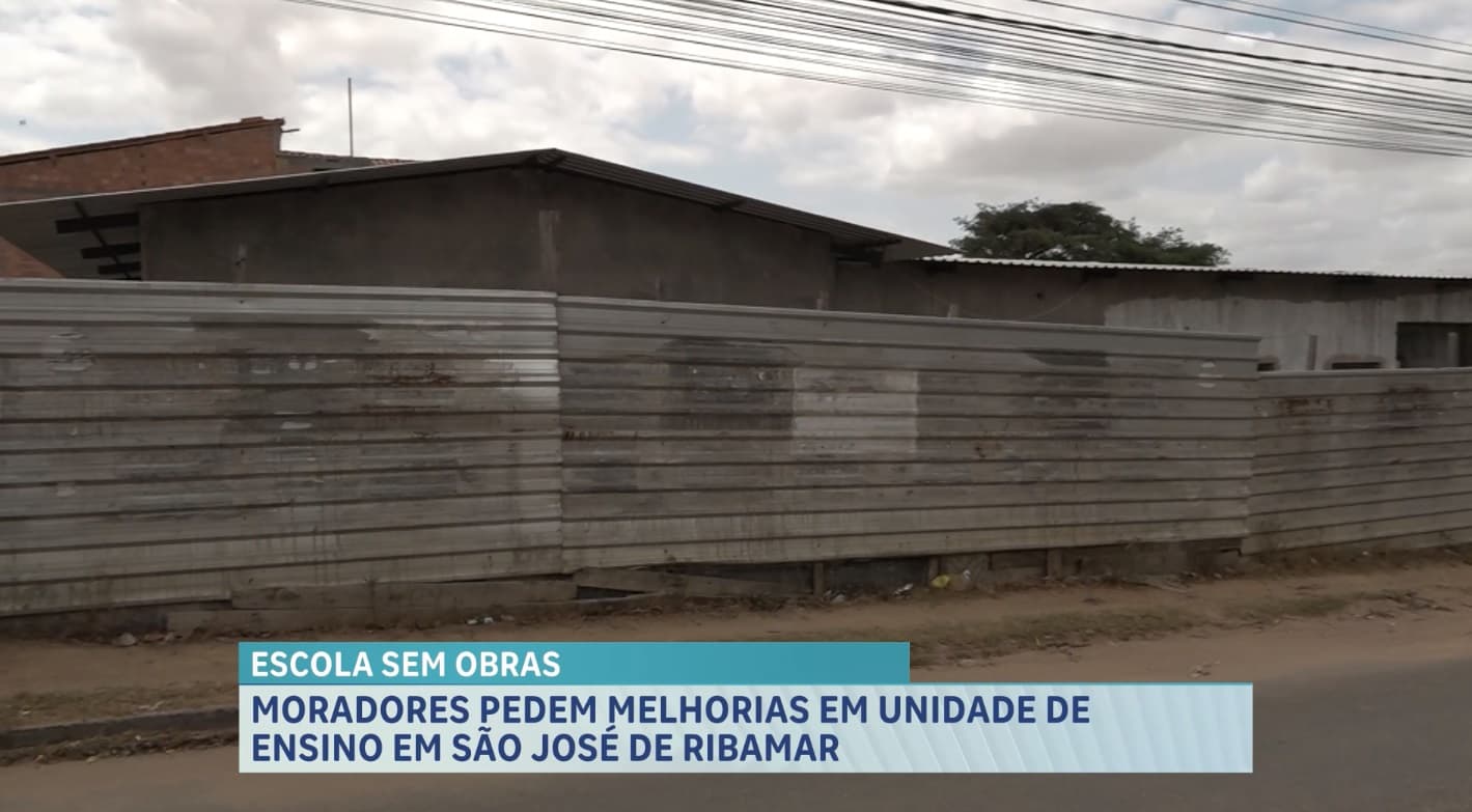 Obra parada de escola pública prejudica estudantes do bairro Novo Cohatrac, em São José de Ribamar
