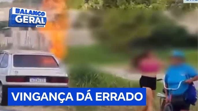 Mulher tenta se vingar de marido e ateia fogo no carro de outra pessoa