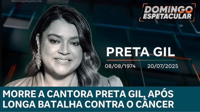 Morre a cantora Preta Gil, aos 50 anos, após longa batalha contra o câncer
