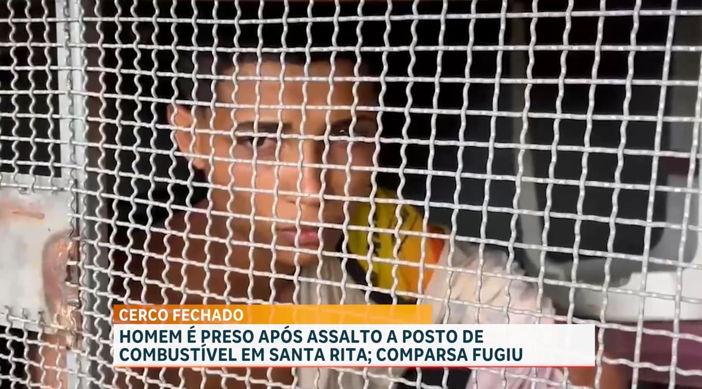 Homem é preso após assalto a um posto de combustível em Santa Rita