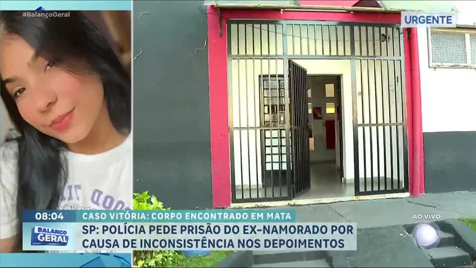 Caso Vitória: Justiça decreta prisão de ex da jovem encontrada morta em SP