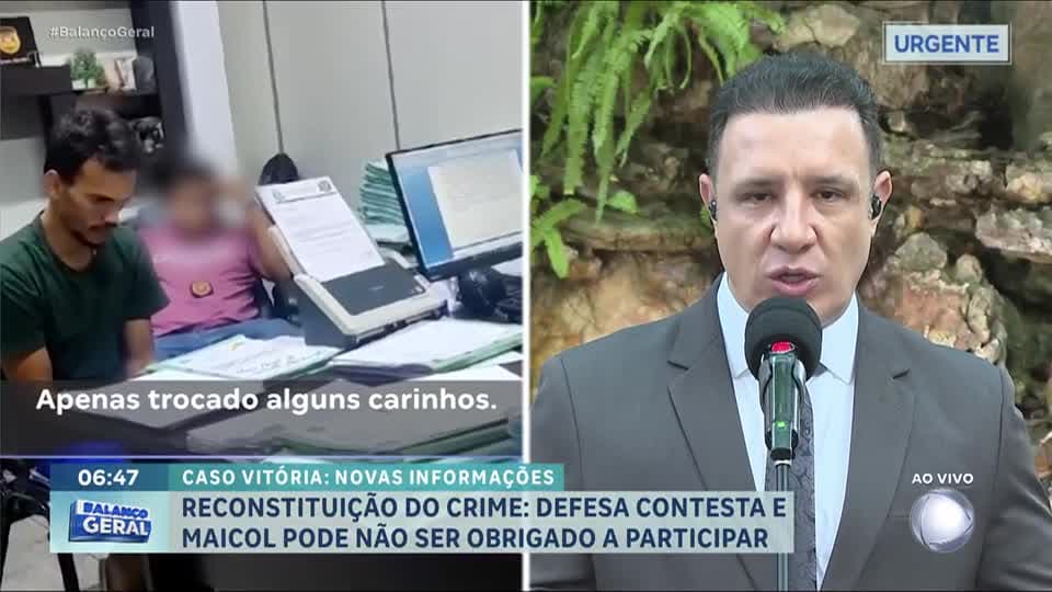 Justiça determina reconstituição da morte de Vitória, mas Maicol pode se negar a participar