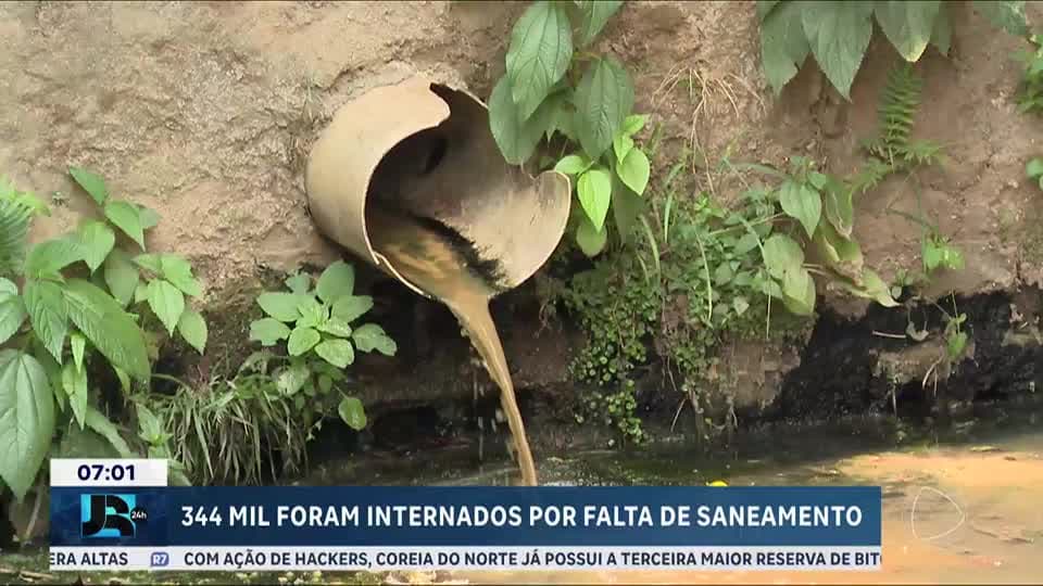 Falta de saneamento básico no Brasil provoca 344 mil internações em 2024