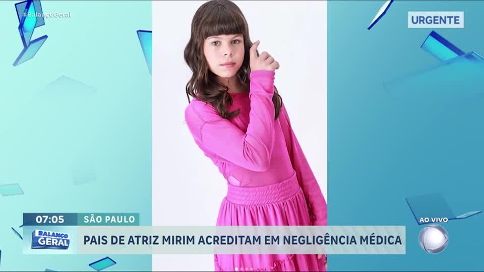 Pais de atriz mirim que morreu aos 11 anos fazem BO por suposta negligência